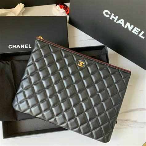 gold chanel pouch|Chanel pouch review.